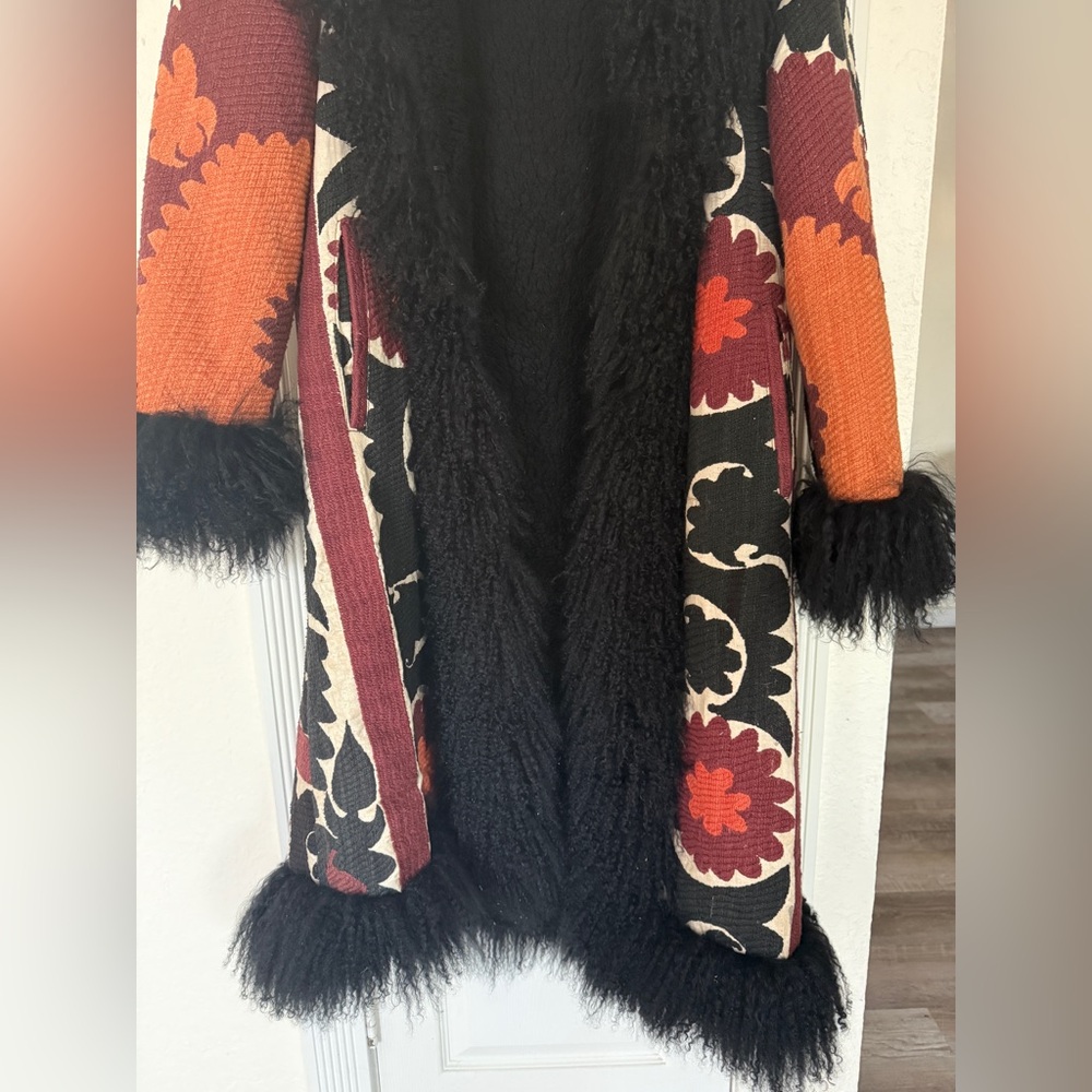 Authentic Sherpa penny lane jacket with real Mongolian fur - Picture 5 of 7
